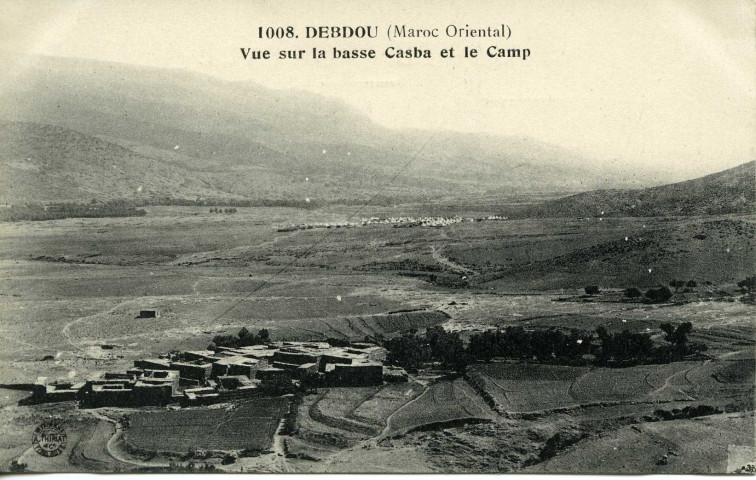 DEBDOU (Maroc Oriental) - Vue sur la basse Casba et le Camp