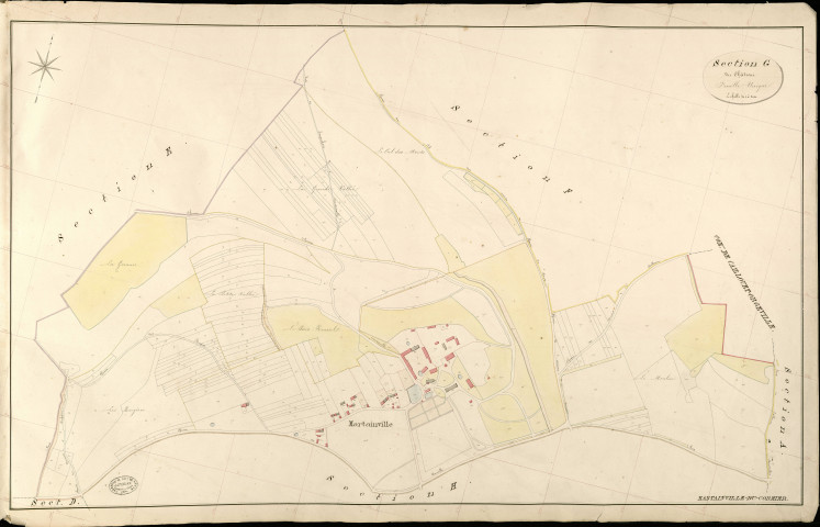 Martainville-du-Cormier. Section G _ de Château _ Feuille Unique