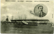 Divers. Biplan H Farman - Type militaire Piloté par L'Aviateur Poirée.