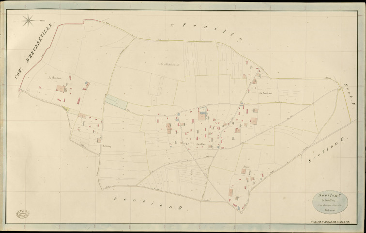 Saint-Aubin-de-Scellon. Section C _ de Castellain _ 2e et dernière Feuille