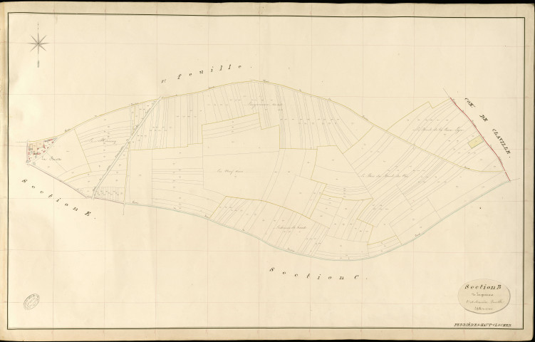 Ferrières-Haut-Clocher. Section B _ de Longuemare _ 2e et dernière Feuille