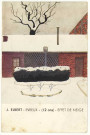 Evreux-Ville. Concours J.M. PAILLARD 1936-1937 - J.ELBERT-EVREUX (12ans) Effet de Neige.