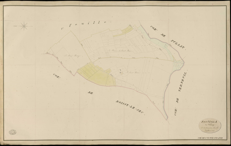 Saint-Victor-sur-Avre. Section A _ du Village _ 2e et dernière Feuille