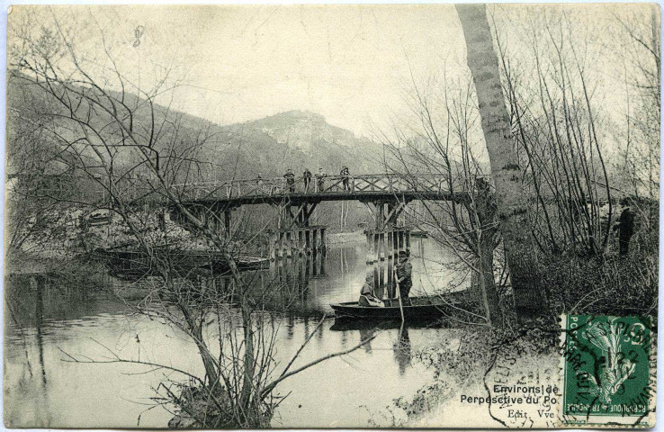 Andelys (Les). Perspective du Pont de la Roque.