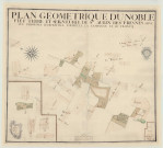 Amfreville-la-Campagne - "Plan géométrique du noble fief, terre et seigneurie de Saint-Aubin-des-Fresnes situé aux paroisses d'Amfreville, Tourville la Campagne et Le Troncq". *