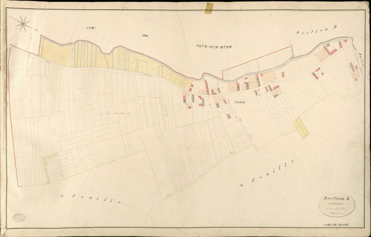 Croisy-sur-Eure. Section A _ des Marettes _ 1re de 4 Feuilles