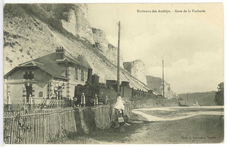 Roquette (La). Environs des Andelys. - Gare de la Vacherie.