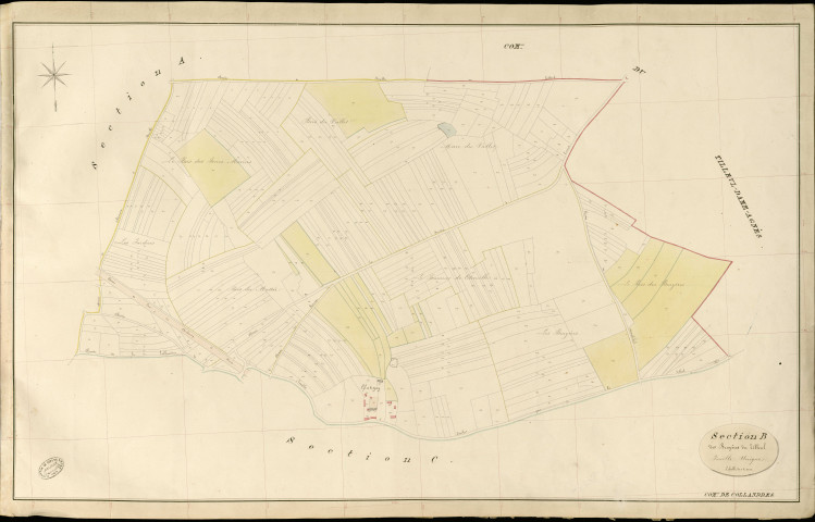 Collandres. Section B _ des Bruyères du Tilleul _ Feuille Unique