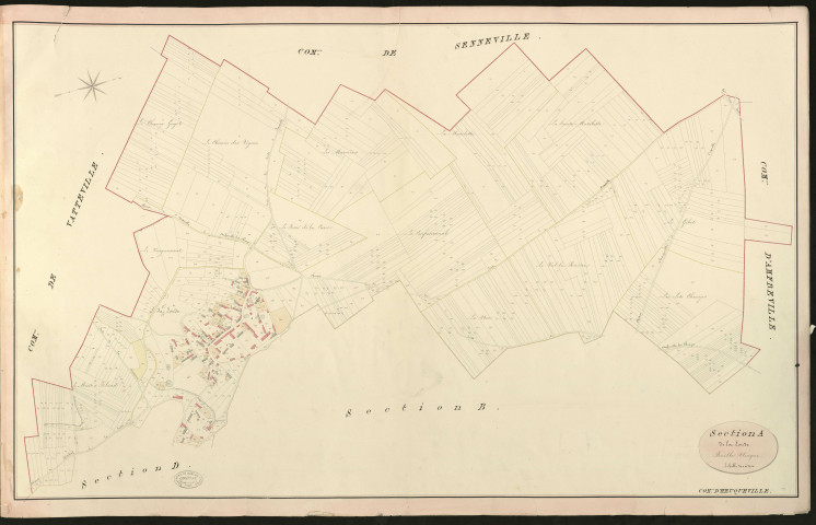 Heuqueville. Section A _ de la Loude _ Feuille Unique