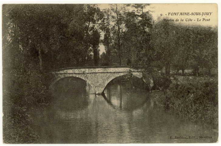 Fontaine-sous-Jouy. Moulin de la Côte-Le Pont.