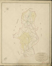 Gaudreville-la-Rivière. Tableau d'assemblage _ du Plan Parcellaire de la Commune de Gaudreville _ Canton de Conches - Evreux - Eure. _ Terminé sur le Terrain le 31 Mai 1855 , sous l'administration de M. Janvier, Préfet _ M. Pellerin, Maire _ sous la Direction de M. Masson, Directeur des Contributions directes _ M. Lefébure, Géomètre en Chef. _ Par M. Lefebure , Géomètre de 1re classe.