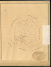 Tournedos-la-Campagne. Tableau d'assemblage _ du Plan Parcellaire de la Commune de Tournedos _ Canton de Evreux (nord) - Evreux - Eure. _ Terminé sur le Terrain le 16 Novembre 1840 , sous l'administration de M. de Monicault, Préfet _ M. Feugère, Maire _ sous la Direction de M. Garnier, Directeur des Contributions directes _ M. Le Fébure, Géomètre en Chef. _ Par M. Canu, Géomètre de 1re classe.