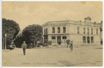 Vernon-Ville. Le Théâtre et l'Avenue Thiers.