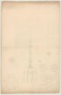 Evreux _Cathédrale. Projet de restauration de la flèche.