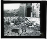 Cathédrale Notre-Dame d'Évreux (Eure), terrasse de la tour-lanterne, flèche détruite (incendie de juin 1940).