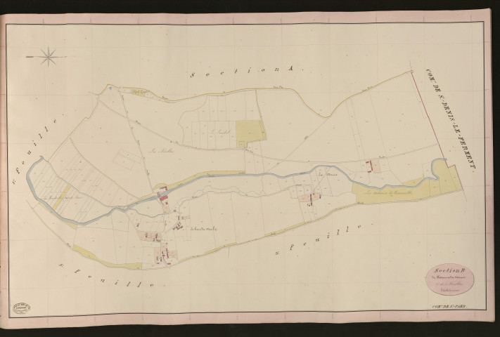 Saint-Paër. Section B _ du Château et des Maunis _ 2e de 5 Feuilles