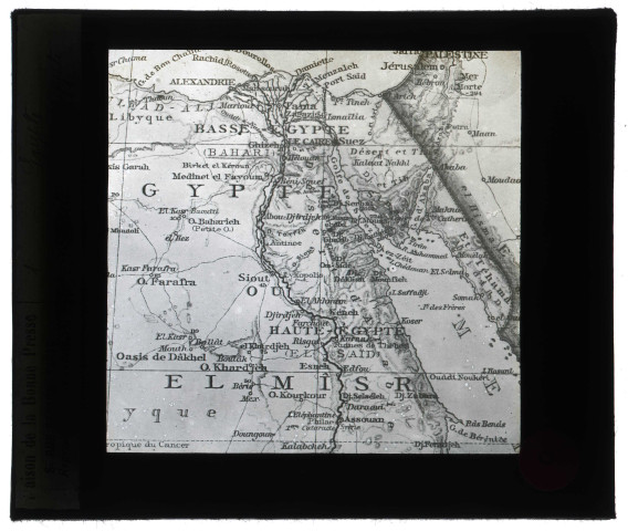 Carte de l'Égypte.