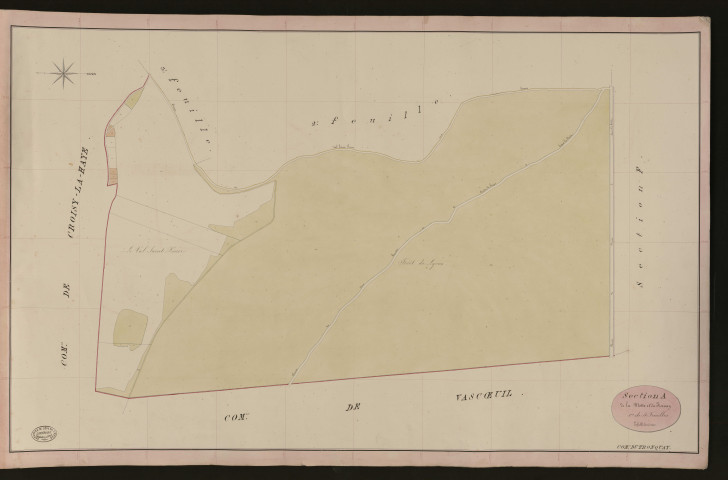 Tronquay (Le). Section A _ de la Motte et du Fresnay _ 1re de 4 Feuilles