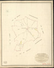 Foucrainville. Tableau d'assemblage _ du Plan Parcellaire de la Commune de Foucrainville _ Canton de Saint André - Evreux - Eure. _ Terminé sur le Terrain le 25 Novembre 1836, sous l'administration de M. Passy, Préfet _ M. Paumier, Maire _ et sous la Direction de M. Marel, Directeur des Contributions directes _ M. Le Fébure, Géomètre en Chef. _ Par M. Canu, Géomètre de 1re classe.