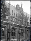 Détail de la façade du palais de justice de Rouen (Seine-Maritime).