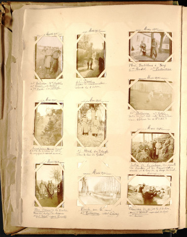 "Sergent fourrier Moncel, sergent major Delangle dans le bois du Godat."