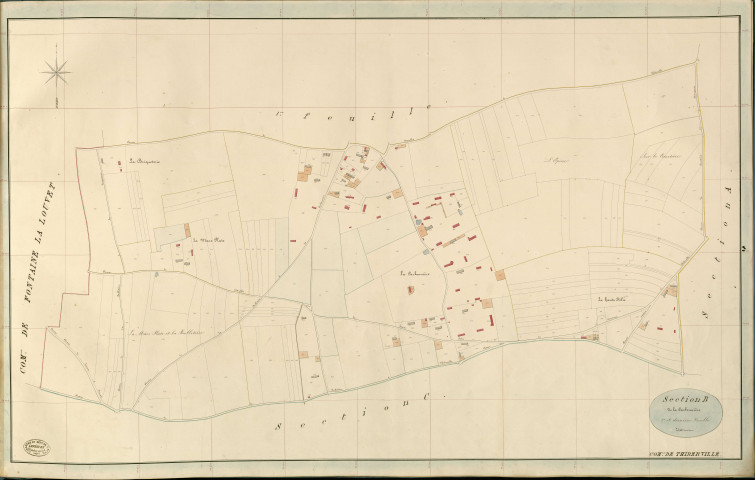 Thiberville. Section B _ de la carbonnière _ 2e et dernière Feuille