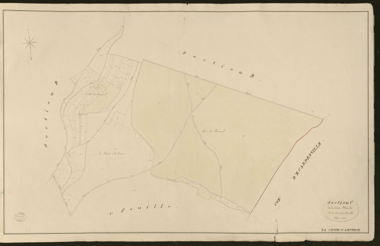 Croix-Saint-Leufroy (La). Section C _ de la Croix Blanche _ 2e et dernière Feuille