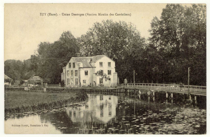 Ezy-sur-Eure. Usine Desorges (Ancien Moulin des Cordeliers).