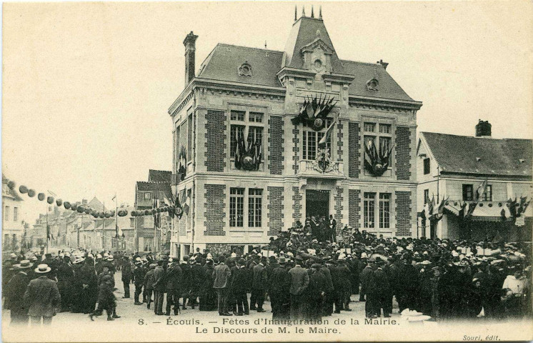 Ecouis. Fêtes d'Inauguration de la Mairie. - Le Discours de M. le Maire.