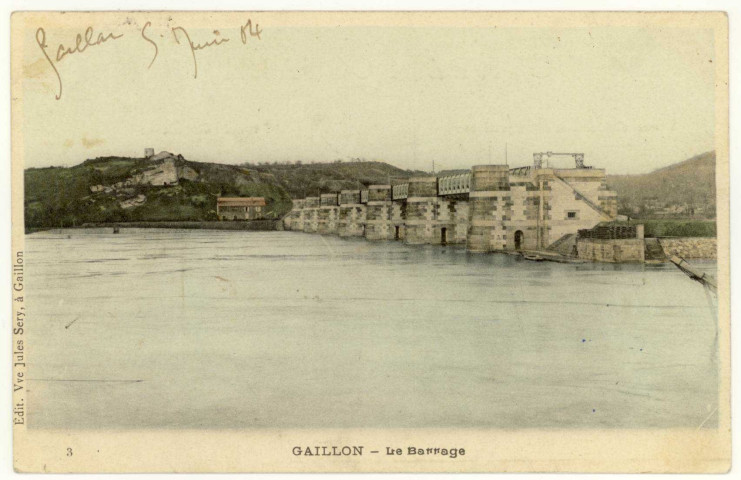 Gaillon. Le Barrage.