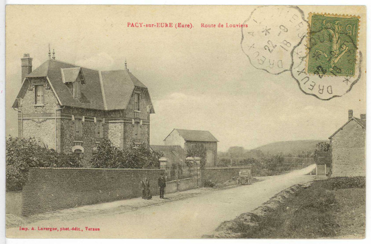 Pacy-sur-Eure. Route de Louviers.