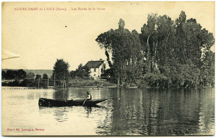 Notre-Dame-de-l'Isle. Les bords de la Seine.