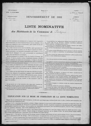 PORTEJOIE 1931