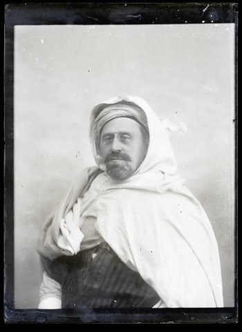 Portrait d'un notable enturbanné.