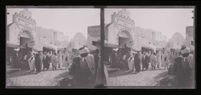 Bédouins dans les ruelles d'Alger (Algérie).