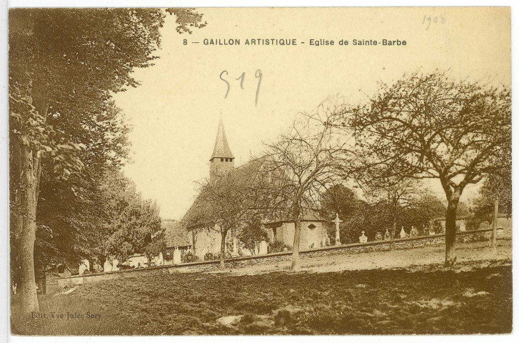 Sainte-Barbe-sur-Gaillon. Eglise de Sainte-Barbe.