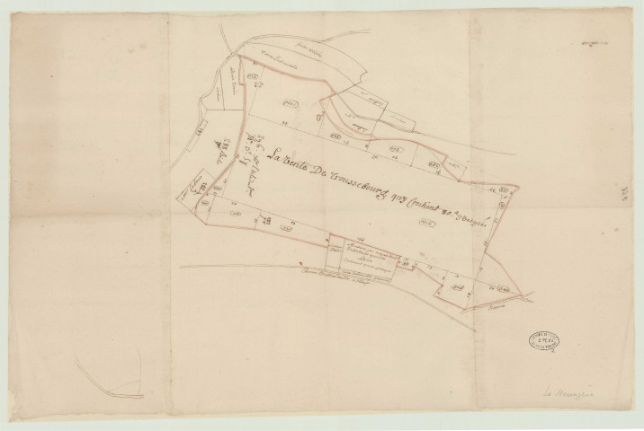 Harengère (La) - 1- "Plan des parcelles de bois de la vente de La Haie Nicolle, dépendant de la baronnie du Bec-Thomas". * 2- "Plan de la vente de Troussebourg". *
