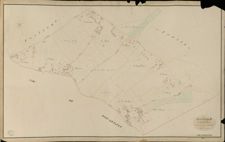 Ambenay. Section D _ le Long le Bois _ 2e et dernière Feuille