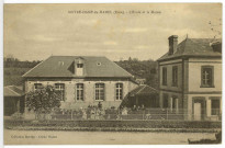 Notre-Dame-du-Hamel. L'Ecole et la Mairie.