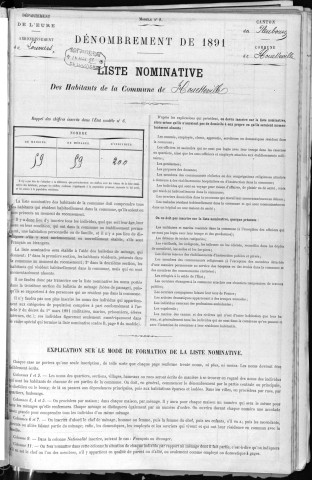 HOUETTEVILLE 1891