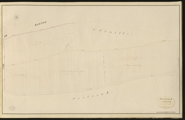 Criquebeuf-sur-Seine. Section A _ de Quatre Ages _ 4e de 5 Feuilles