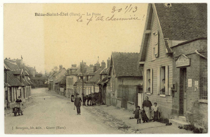 Bézu-Saint-Eloi. La Poste.