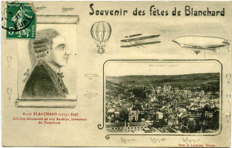 Andelys (Les). Souvenir des fêtes de Blanchard.