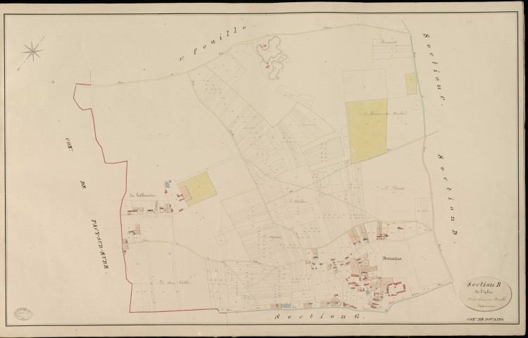 Douains. Section B _ de l'Eglise _ 2e et dernière Feuille