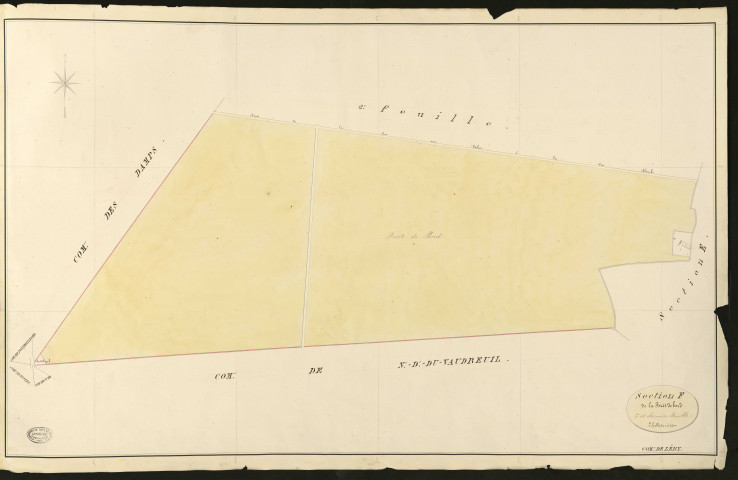 Léry. Section F _ de la Forêt de bord _ 3e et dernière Feuille