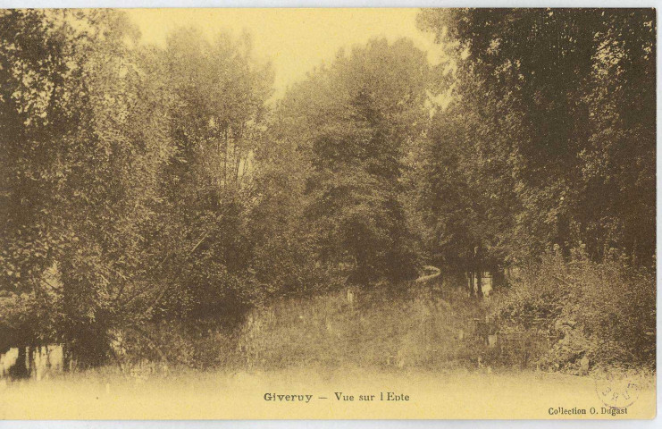 Giverny. Vue sur l'Epte.