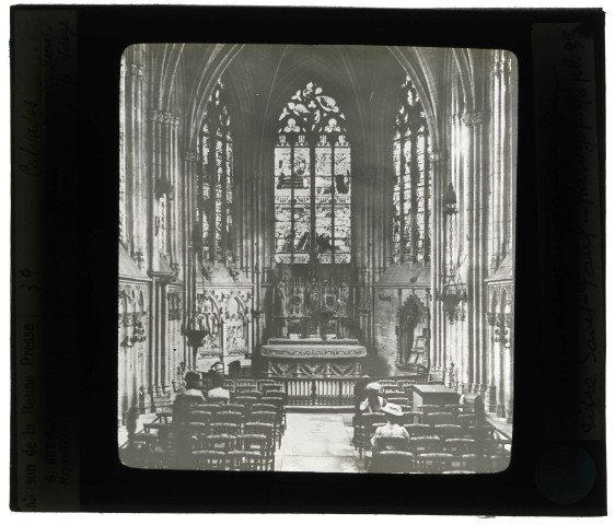 Cathédrale Saint-Pierre de Lisieux (Calvados), chapelle de la Vierge, monument funéraire du titre Saint-Paul-Hardy.