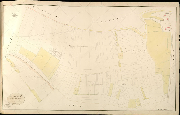 Croisy-sur-Eure. Section C _ du bois de la Cour _ 2e de 3 Feuilles