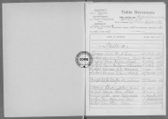 Tables (1923-1932)