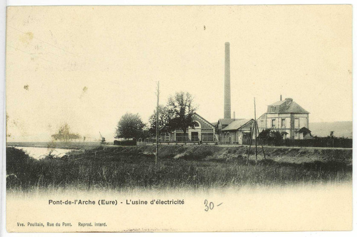 Pont-de-l'Arche. L'Usine d'électricité.